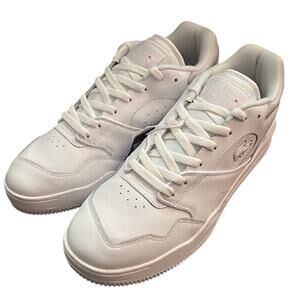 NIB Lacoste Men's Lineshot Leather Sneakers Size 12 White Tennis Preppy